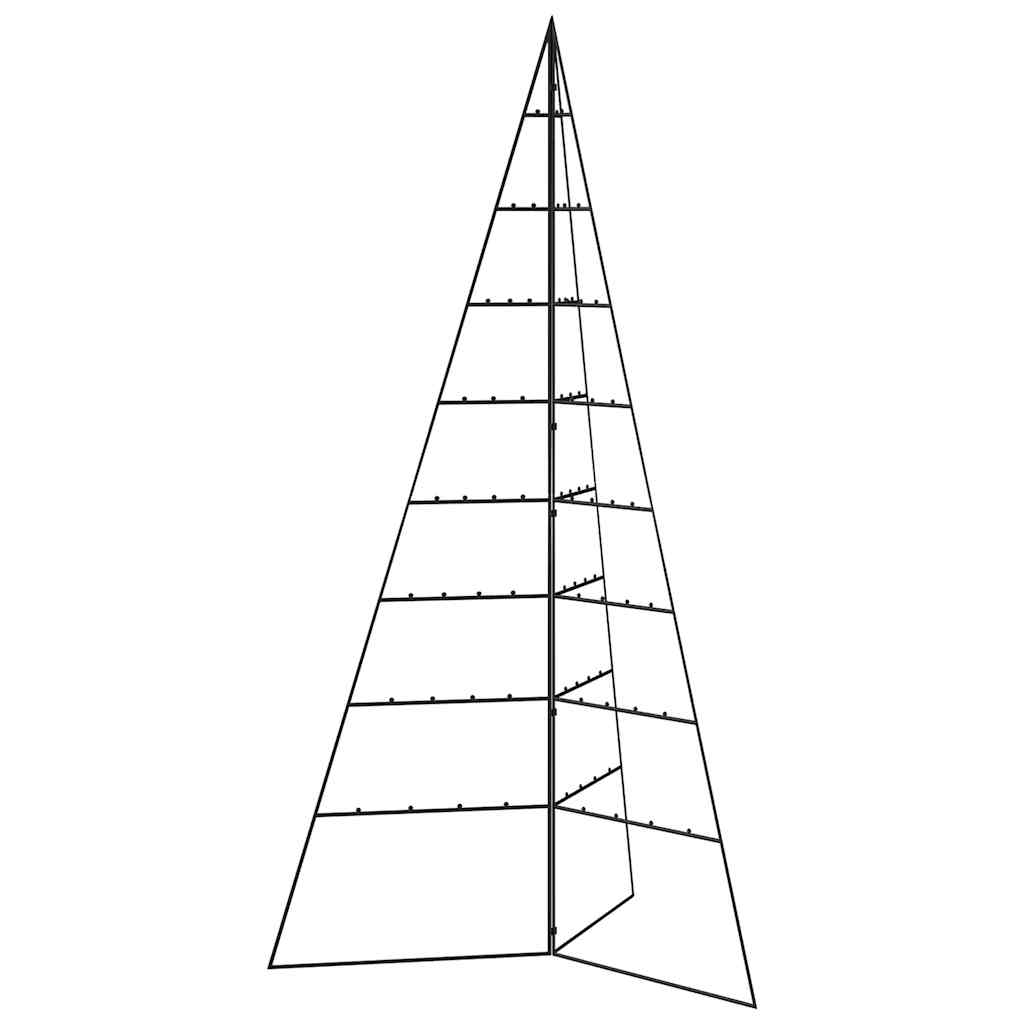 VidaXL décoration de Noël sapin de Noël 180 cm métal noir
