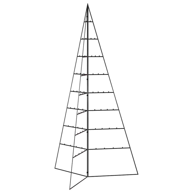 VidaXL décoration de Noël sapin de Noël 180 cm métal noir