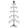 Vidaxl Décoration de Noël arbre de Noël 150 cm en métal noir