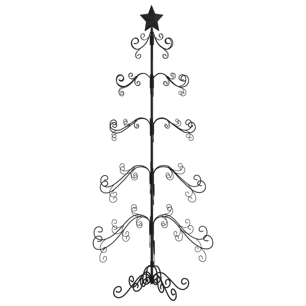 Vidaxl Décoration de Noël arbre de Noël 150 cm en métal noir