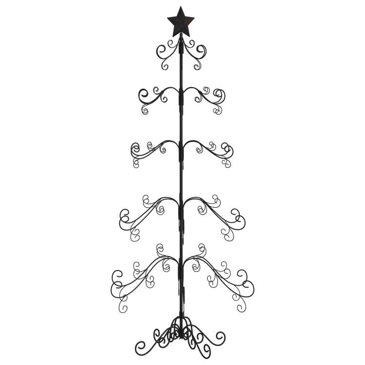 Vidaxl Décoration de Noël arbre de Noël 150 cm en métal noir