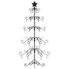 Vidaxl Décoration de Noël arbre de Noël 150 cm en métal noir