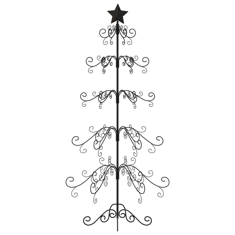 Vidaxl Décoration de Noël arbre de Noël 150 cm en métal noir