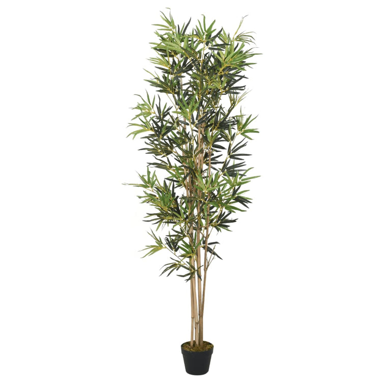VidaXL plante artificielle bambou 1104 feuilles 180 cm vert