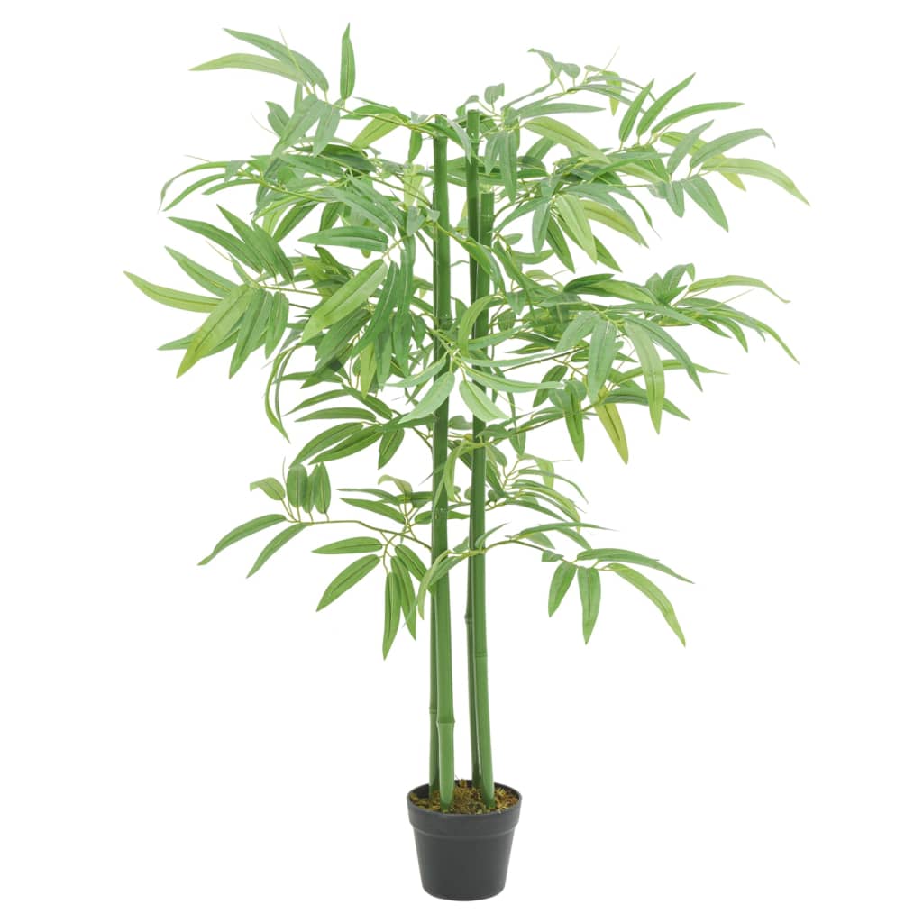 VidaXL plante artificielle bambou 384 feuilles 120 cm vert