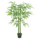 VidaXL plante artificielle bambou 384 feuilles 120 cm vert
