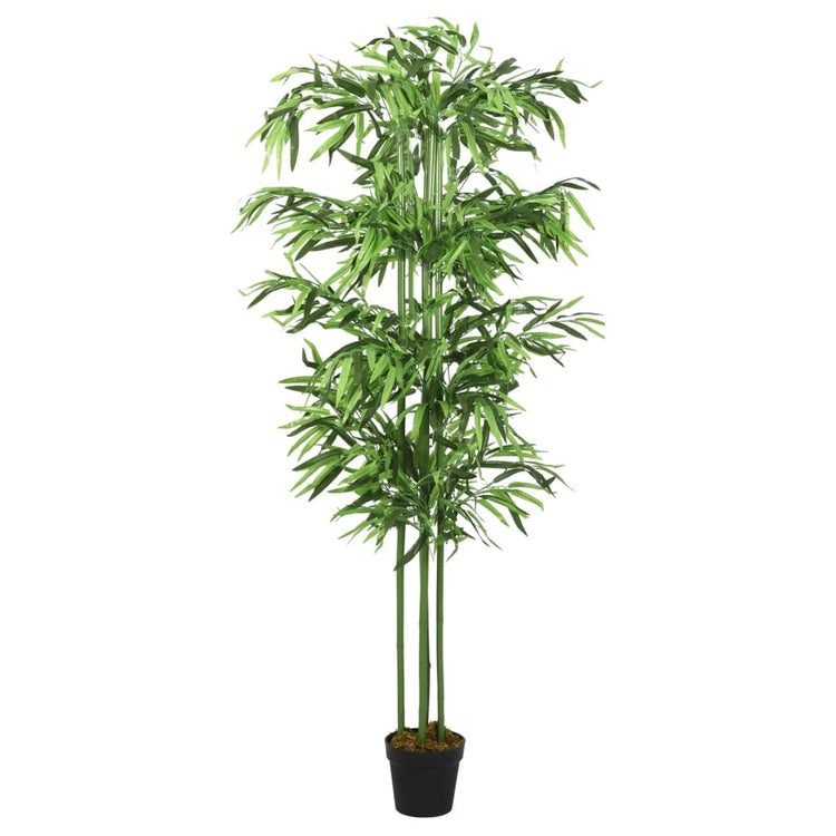 VidaXL plante artificielle bambou 864 feuilles 180 cm vert