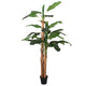 VidaXL plante artificielle bananier 22 feuilles 200 cm vert