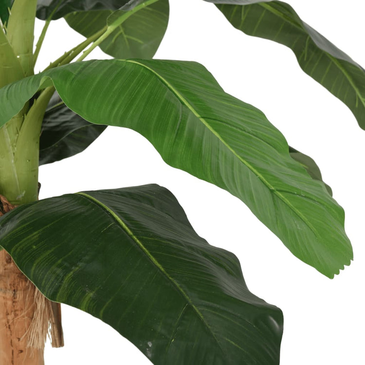 VidaXL plante artificielle bananier 22 feuilles 200 cm vert