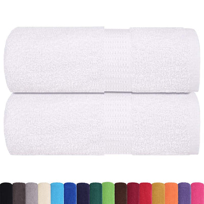Vidaxl Charges de toilette 2 ST 15x21 cm 360 g m² 100% coton blanc