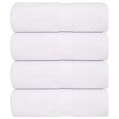 Vidaxl Charges de toilette 4 ST 15x21 cm 360 g m² 100% coton blanc