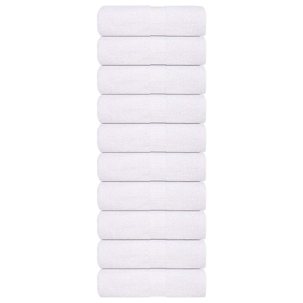 Chantinglets Vidaxl 10 ST 15x21 cm 360 g m² 100% coton blanc