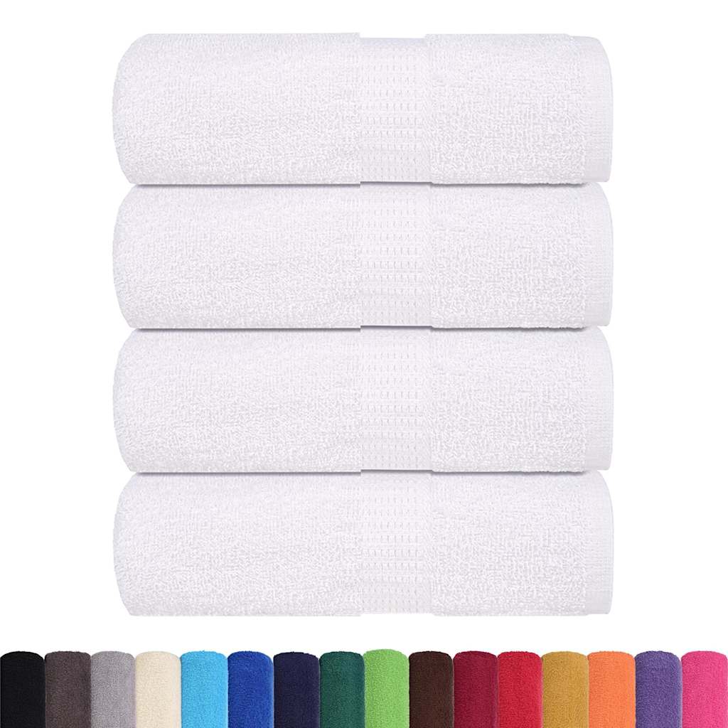 Vidaxl SOAP LINES 4 ST 30X30 CM 360 G M² 100% Coton blanc