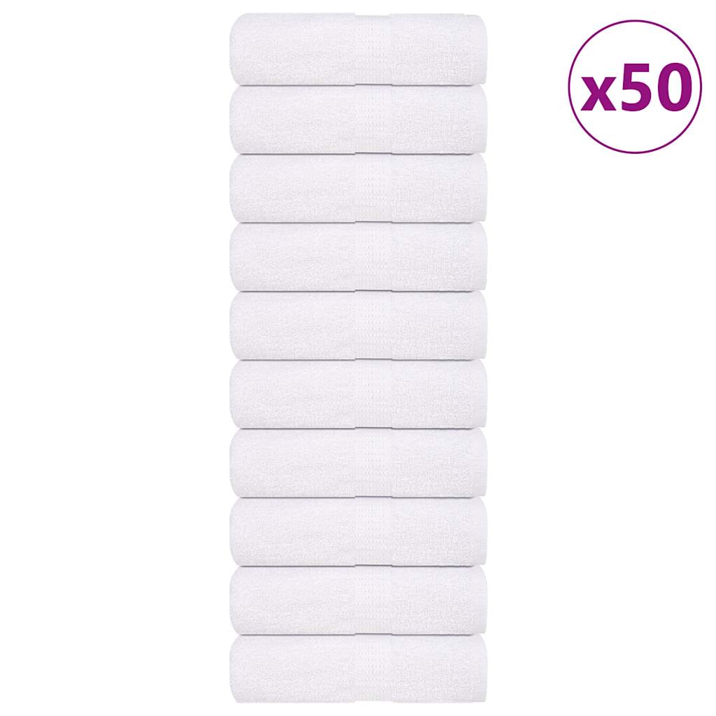 Vidaxl Soap Wipes 50 ST 30x30 cm 360 g m² 100% coton blanc