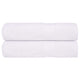 Serviettes vidaxl 2 ST 50x100 cm 360 g m² 100% coton blanc