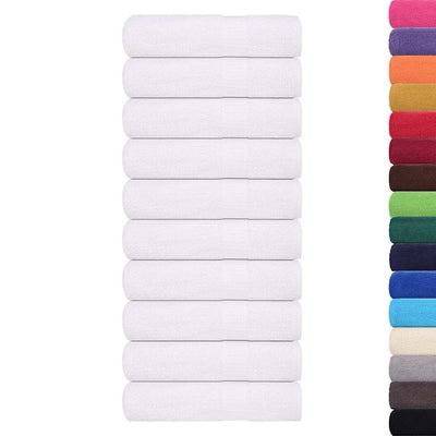 Serviettes vidaxl 50 ST 50x100 cm 360 g m² 100% coton blanc