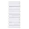 Serviettes de douche vidaxl 10 st 70x140 cm 360 g m² 100% coton blanc