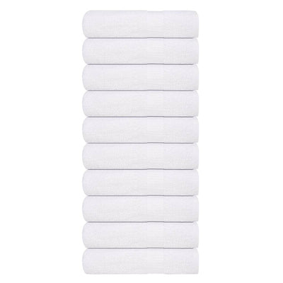 Serviettes de douche vidaxl 10 st 70x140 cm 360 g m² 100% coton blanc