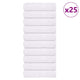 Serviettes de douche vidaxl 25 st 70x140 cm 360 g m² 100% coton blanc