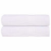 Serviettes de bain vidaxl 2 ST 100x150 cm 360 g m² 100% coton blanc