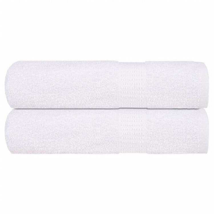 Serviettes de bain vidaxl 2 ST 100x150 cm 360 g m² 100% coton blanc