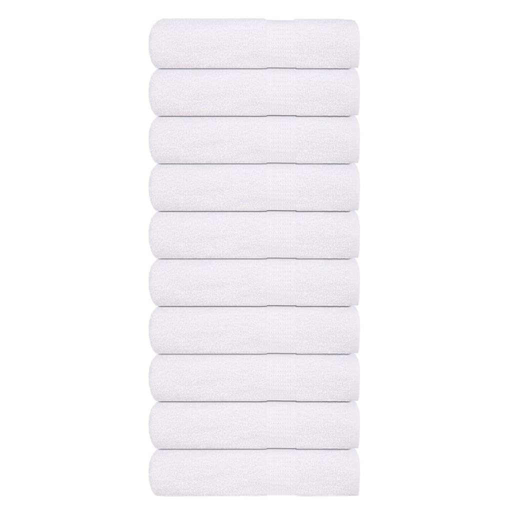 Serviettes de bain vidaxl 10 pcs 100x150 cm 360 g m² 100% coton blanc