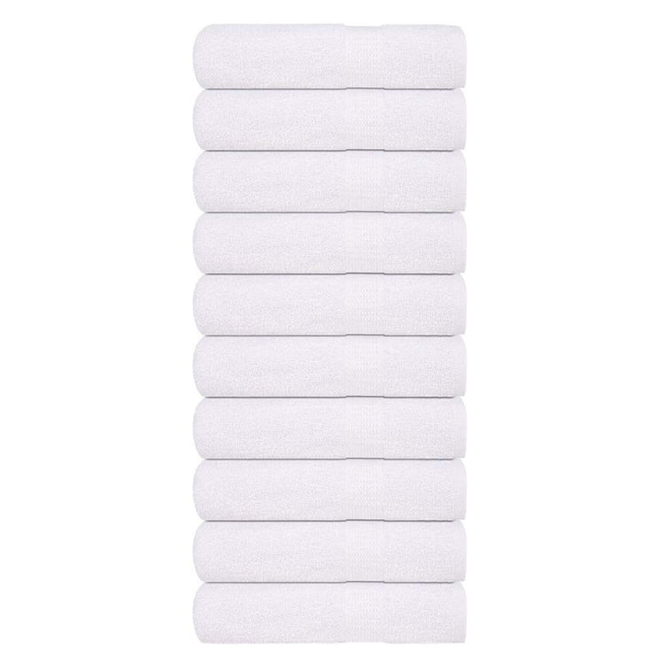 Serviettes de bain vidaxl 10 pcs 100x150 cm 360 g m² 100% coton blanc