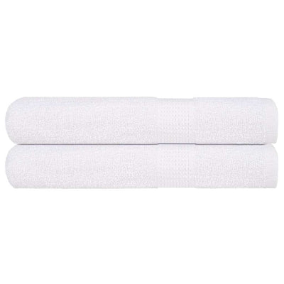 Serviettes de sauna vidaxl 2 ST 80x200 cm 360 g m² 100% coton blanc