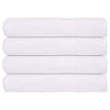 Serviettes de sauna vidaxl 4 ST 80x200 cm 360 g m² 100% coton blanc