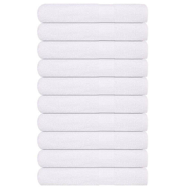 Serviettes sauna vidaxl 10 ST 80x200 cm 360 g m² 100% coton blanc