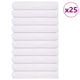 Serviettes de sauna vidaxl 25 ST 80x200 cm 360 g m² 100% coton blanc