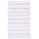 Serviettes vidaxl 10 pcs 100x200 cm 360 g m² 100% coton blanc
