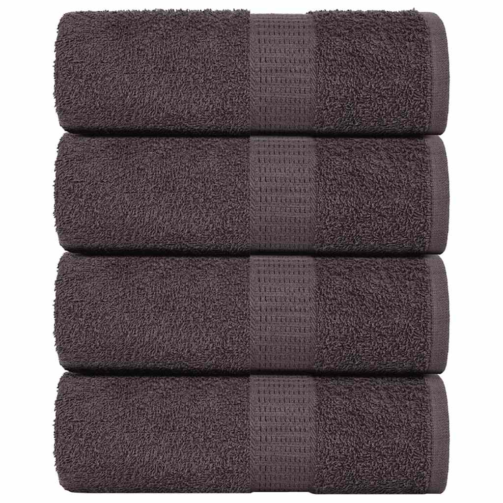 Vidaxl Charges de toilette 4 ST 15x21 cm 360 g m² 100% coton Colore