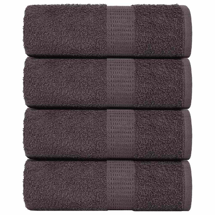 Vidaxl Charges de toilette 4 ST 15x21 cm 360 g m² 100% coton Colore