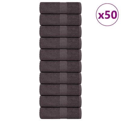Vidaxl Charchons de toilette 50 ST 15x21 cm 360 g m² 100% coton Colore