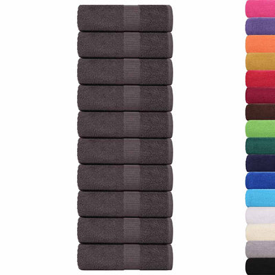 Vidaxl Charchons de toilette 50 ST 15x21 cm 360 g m² 100% coton Colore