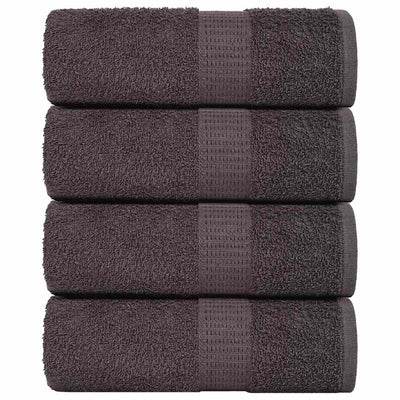 Vidaxl Guest Wipes 4 ST 30x50cm 360g m² 100% coton anthracite -colored