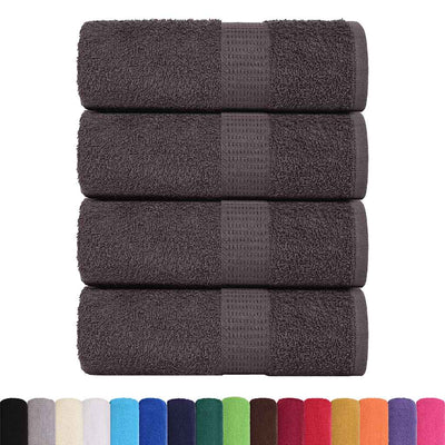 Vidaxl Guest Wipes 4 ST 30x50cm 360g m² 100% coton anthracite -colored