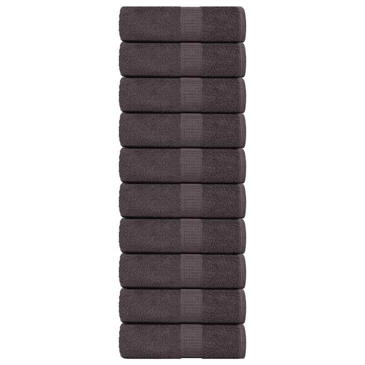 Vidaxl Guest Wipes 10st 30x50cm 360g m² 100% coton anthracite -colored