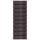 Vidaxl Guest Wipes 10st 30x50cm 360g m² 100% coton anthracite -colored