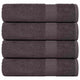 Serviettes vidaxl 4 ST 50x100 cm 360 g m² 100% coton coloré anthracite