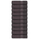 Serviettes vidaxl 10e 50x100 cm 360 g m² 100% coton coloré d'anthracite