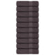 Serviettes de bain vidaxl 10 pcs 100x150 cm 360 g m² 100% coton anthracite