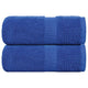 Vidaxl Guest Wipes 2 PCS 30x50 cm 360 g m² 100% coton bleu