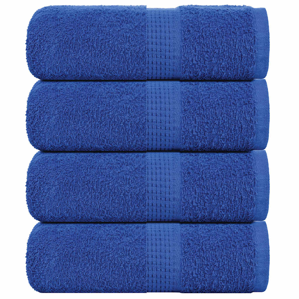 Vidaxl Guest Wipes 4 ST 30x50 cm 360 g m² 100% coton bleu
