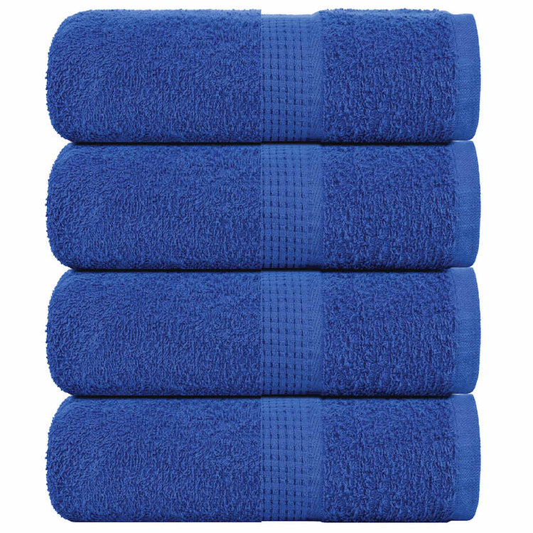 Vidaxl Guest Wipes 4 ST 30x50 cm 360 g m² 100% coton bleu