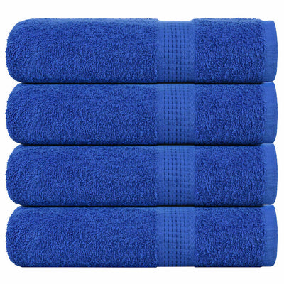 Serviettes de bain vidaxl 4 pcs 100x150 cm 360 g m² 100% coton bleu