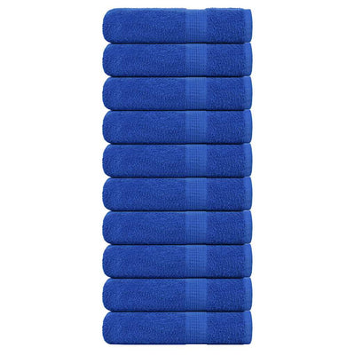 Serviettes de bain vidaxl 10 pcs 100x150 cm 360 g m² 100% coton bleu
