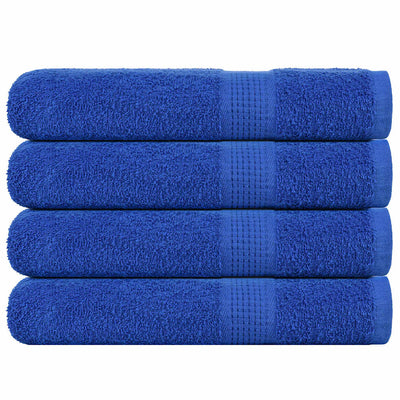 Serviettes de sauna vidaxl 4 ST 80x200 cm 360 g m² 100% coton bleu
