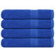 Serviettes vidaxl 4 ST 100x200 cm 360 g m² 100% coton bleu